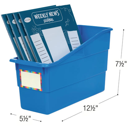 Really Good Stuff Durable Book & Binder Holders - 6 Pack - Blue