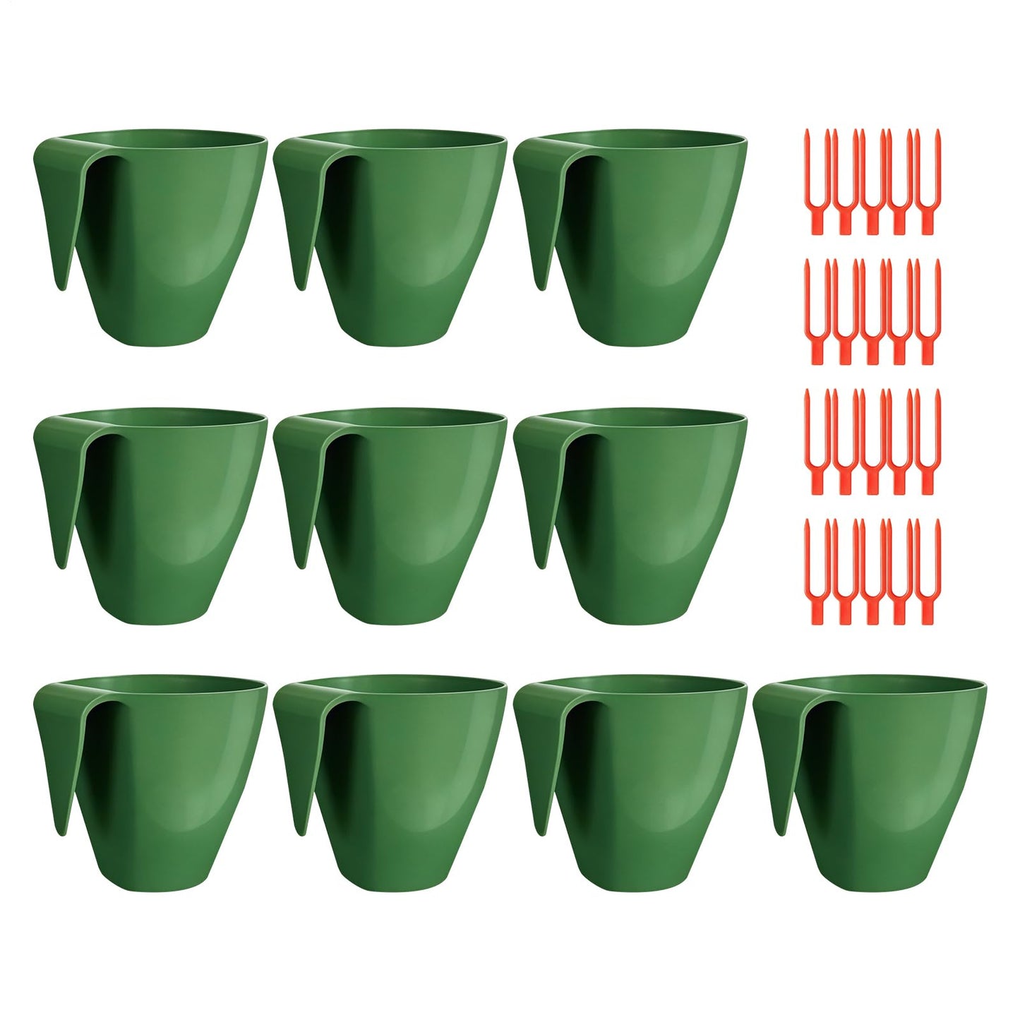 Strawberry Propagation Station | Breathable Portable Cups with Forks for Fast Transplanting, Bare Root Strawberry Cultivation Tool for Windowsill, Courtyard, Garden, Yard, Farm, Balcony