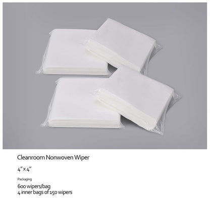 AAwipes Cleanroom Wipers 4x 4 (1200 Pcs, Cellulose/Polyester Blend, Grade A, 68GSM) Lint Free Wipes 4" x 4" for Lab, Electronics, Pharmaceutical, Printing and Semiconductor Industries