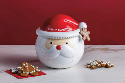 Mud Pie Christmas Musical Santa Cookie Jar