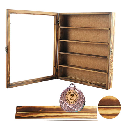 LITAITAI 14x17 Shadowbox Frame with Shelves, Deep Shadow Box Display Cases with 4 Movable Shelves,Shadow Work Journal and Workboolshadow Box for Flowers,Medals,Coins,Pictures,Weddings(Carbon)