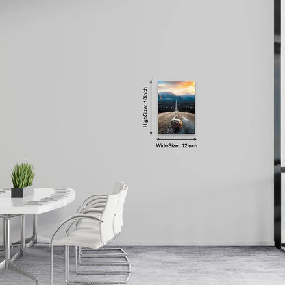 Motivational Canvas Wall Art Entrepreneur Forward Poster Print Decorations Decor for Office Living Room and Bedroom (12" W x 18" H)