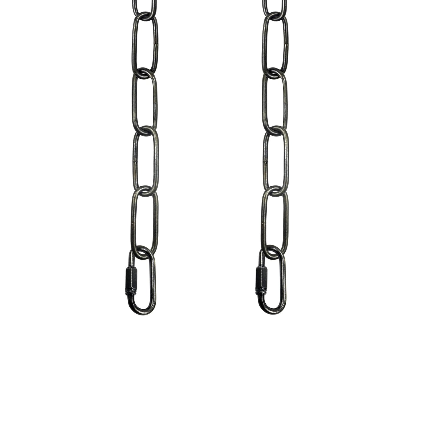 6 Ft Lighting Chain with Connection Locks for Hanging Lamp, Chandelier, Pendant, Lantern, Swag Lamp, Plant/Flower/Fruit Basket, Light Fixture Chain (Dark Bronze)