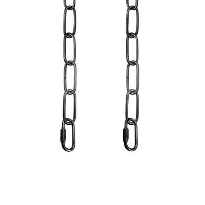6 Ft Lighting Chain with Connection Locks for Hanging Lamp, Chandelier, Pendant, Lantern, Swag Lamp, Plant/Flower/Fruit Basket, Light Fixture Chain (Dark Bronze)