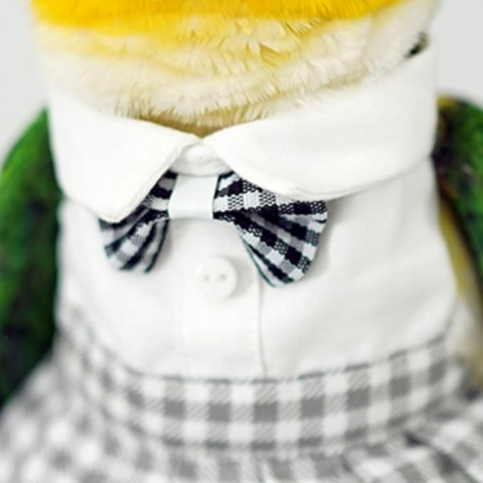 Bird Costume Bird Diaper Flight Suit Cute JK Dress Dress Skirt Clothes Cosplay Photo Prop for Parrots Macaw Cockatoo (Without Diaper,2M)
