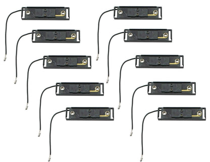 All Star Truck Parts 4x1 Black Bracket & Single Wire Plug for Thin Line Series Trailer Lights, ABS, Model ASTP400MB-10, 10 Pack