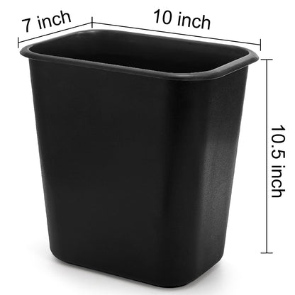 yarlung 4 Pack Small Trash Can, 2 Gallon/8L Garbage Can Bin Plastic Waste Basket Barrel for Bedroom, Kitchen, Bathroom, Office, 10x7x10.5 Inches, 2 Colors