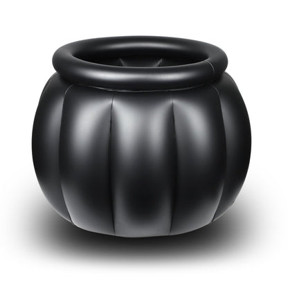 TOYMIS Halloween Inflatable Cooler, 22x18 Inch Witch Cauldron Kettle Large Halloween Cooler for Drinks Giant Black Inflatable Ice Bucket for Halloween Parties Travel