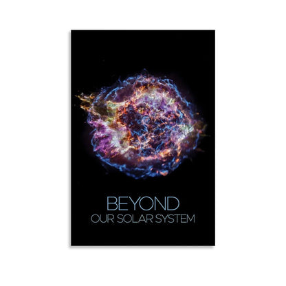 XIAOLOUTINYU Supernova Remnant Canvas Wall Art 16x24 Inch Unframed – Deep Space Nebula Astronomy Poster, Universe Science Decor for Classroom, Bedroom, Home Office, Space Gift