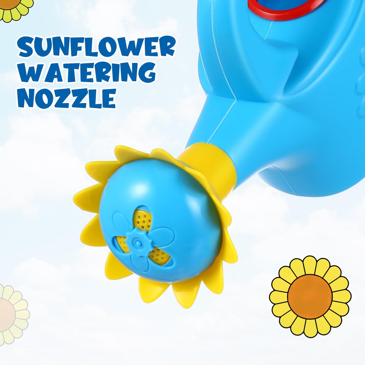 TOYANDONA 2PCS Watering Can Toys, Interesting Plastic Watering Can Toys Play House Garden Watering Can Toys for Children Beach Sand Toys (Random Color)