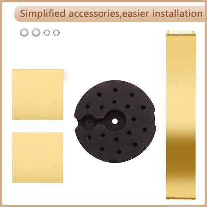Hafyow 2PCS Tall Gold Vases for Centerpieces,31.5inch Stainless Steel Column Geometric Centerpieces Wedding Flower Stand Flower Floor Vase for Tables Wedding Anniversary Birthday Party Decor