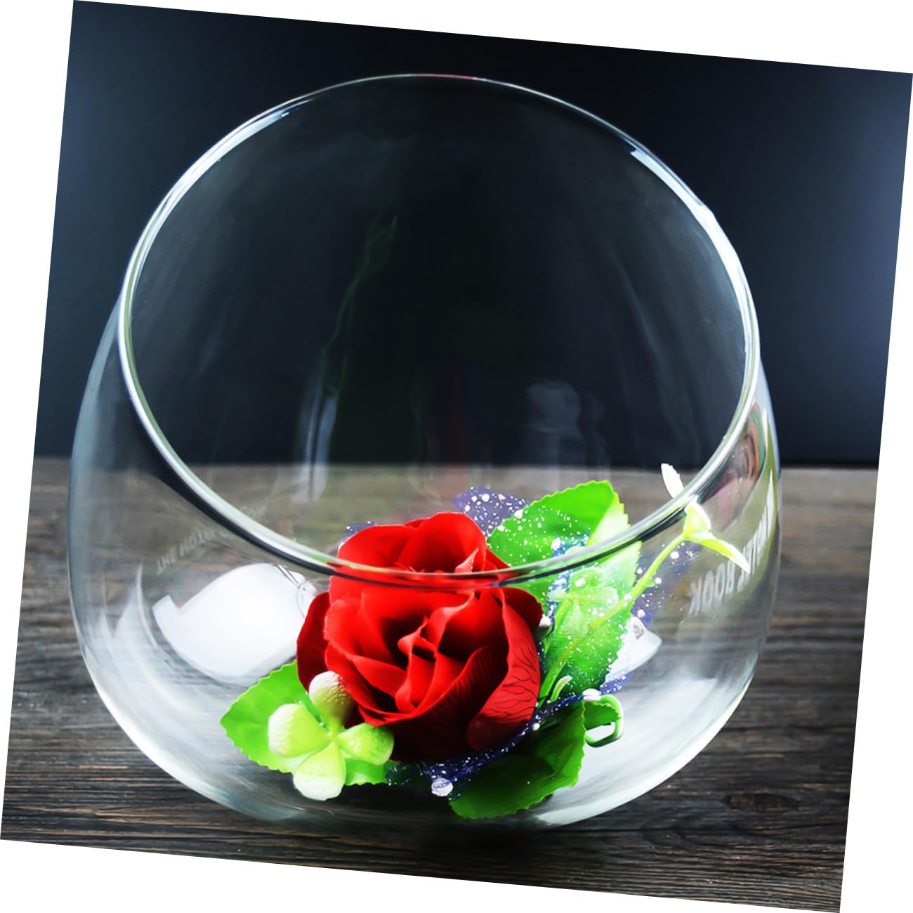 ABOOFAN 3pcs Glass Slant Cut Terrarium Bottles for Plant Display Decorative Landscape Ornaments for Home Desk Shelf and Dining Table Decor