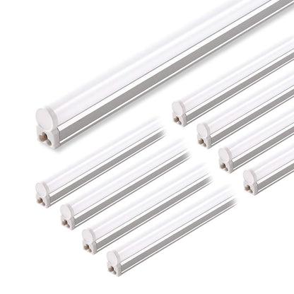 Barrina LED Shop Light 4ft 2200lm 6500K T5 Fixture Linkable Aluminum 8-Pack
