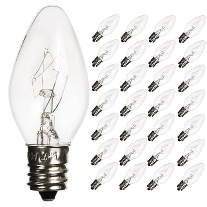 OHLGT 28 Pack Salt Lamp Light Bulbs 15 Watt, Himalayan Salt Lamp Original Replacement Bulbs E12 Socket Long Lasting Incandescent Bulbs Warm Light