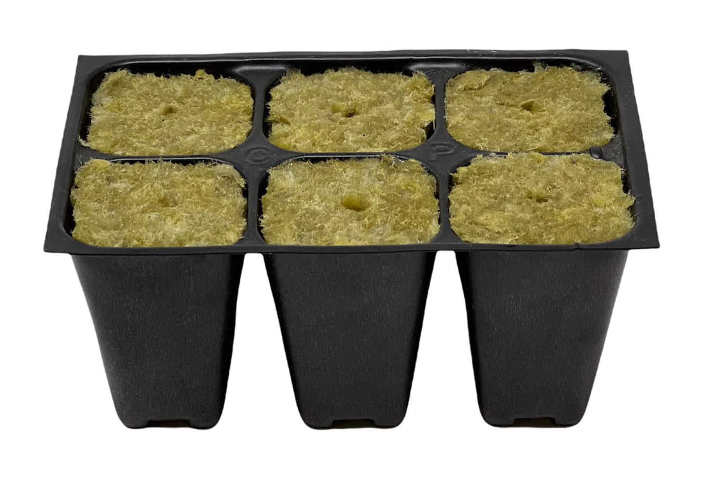 The Hydroponic City Seed Starter Tray, 1440 Cells (240 Trays - 6 Cells Per Tray) + Plant Stakes