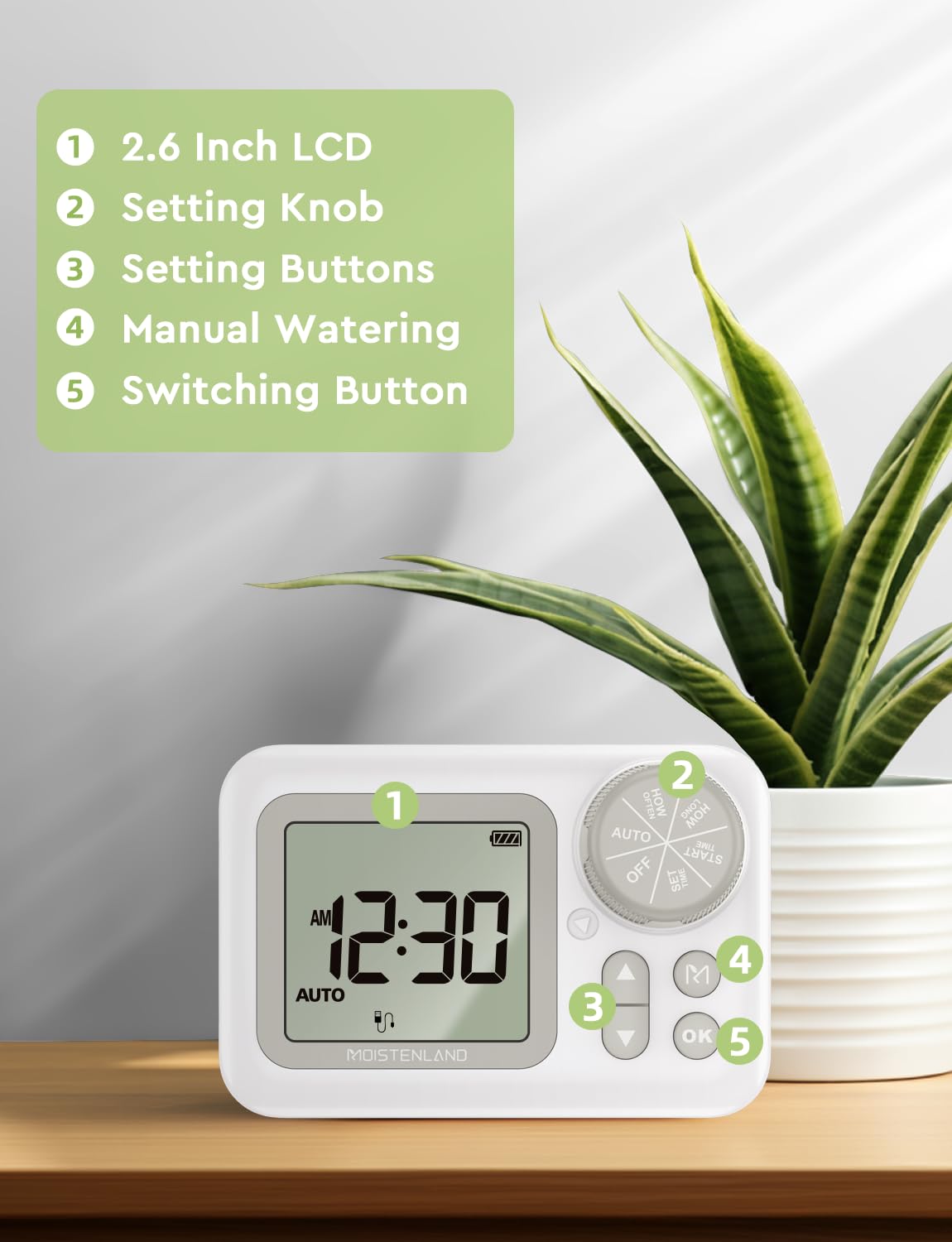 Automatic Watering System, 15 Potted Indoor Houseplants Support Plant Waterer, Vacation Plant Watering Devices, with Digital Programmable Water Timer