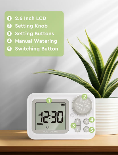 Automatic Watering System, 15 Potted Indoor Houseplants Support Plant Waterer, Vacation Plant Watering Devices, with Digital Programmable Water Timer