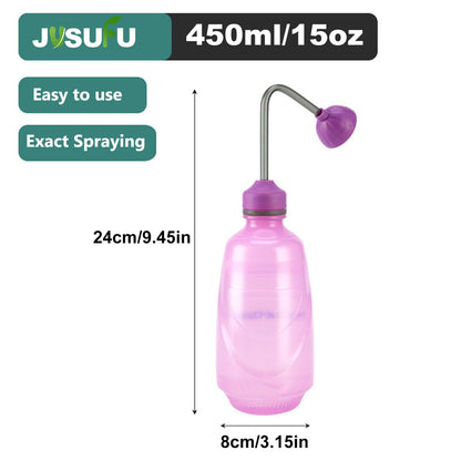 2 Pack Watering Can for Seedlings, Small Watering Can for House Plant Garden Flower 0.45L (Purple)