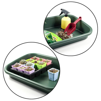Luwint Garden Tidy Potting Tray, Plant Reportting Tray for Indoor Transplanting Gardening Planting Accessories Large Succulent Table