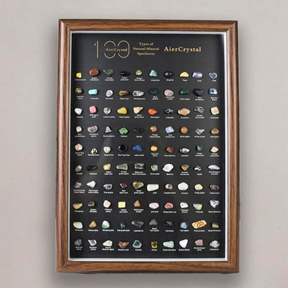 100pcs Natural Crystal Gemstone Collection - Mixed Raw Mineral Specimens Including Quartz, Amethyst, and More for Healing, Display, Decoration, and Gift Giving