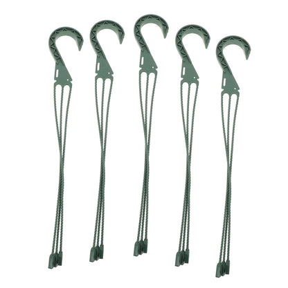 Toyvian 5pcs Plant Pot Hangers with Hooks Versatile Hanging Basket Chains for Plants and Bird Feeders Easy Installation Stylish Design