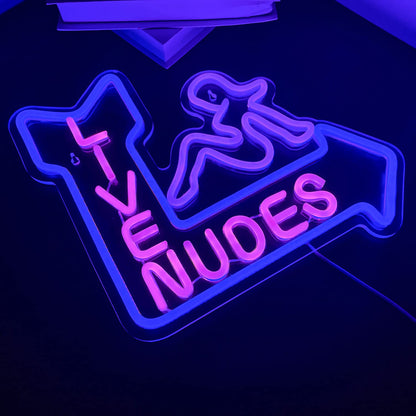 Looklight Lady Neon Sign,Neon Sign for Wall Decor,Lady Back Neon Light Up Sign,LED Sign Blue Neon Sign for Bedroom Man Cave Game Room Home Party Art Decor,Bar,Club