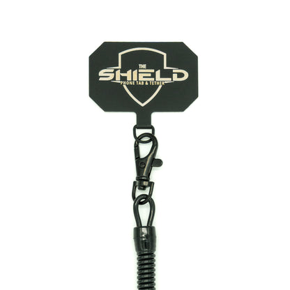 Rogue Fishing The Shield Phone Tab & Tether – Anti Theft Strap with Retractable Phone Tether – Waterproof Leash Lanyard for Kayak, Fishing, and Outdoor Gear Security