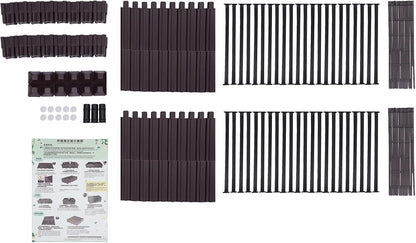 IOENC 4 Sets Raised Garden Bed, Garden, Raised Garden Beds Outdoor, Planter Boxes Outdoor, for Flowers Vegetables Flowers Growing Indoor Plants Fence Balcony Patio Gardening Supplies - Brown