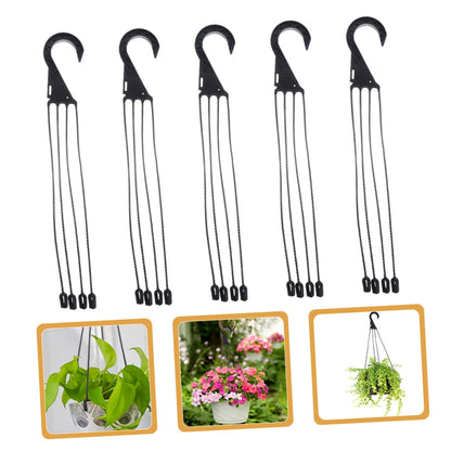 OFFSCH 10pcs Resin Plant Pot Hangers Hanging Flower Pot Hooks for Indoor Gardening Easy Install Home Office Decor