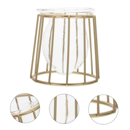 Mikikit Glass Hydroponic Vase Geometric Plant Container Indoor Plant Decor Terrarium Jar