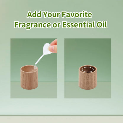 2 Packs Mini Macrame Plant Air Freshener Accessories, Wooden Oil Diffuser with Artificial Plant, Decoration for Handle, Car, Office, Bathroom, Living Room