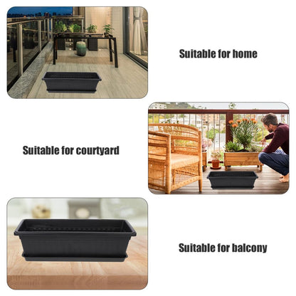 BESPORTBLE 3sets Breathable Plastic Plant Pots Saucer for Succulents and Orchids Nursery Planters for Balcony Gardening and for Indoor and Outdoor Use