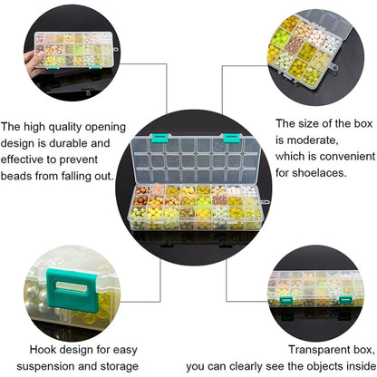 PH PandaHall 720pcs 8mm Yellow Glass Beads 24 Color Bracelet Beads Crystal Bead Baking Painted Glass Loose Bead for Fall Friendship Bracelet Earring Jewelry Making Christmas Tree Ornament