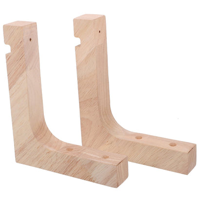 SUPVOX Wooden Plant Hanger Bracket 2pcs Indoor Wall Plant Holders Heavy-Duty Hanging Hooks for Flower Pots Natural Wood Suitable for Indoor Garden and Patio