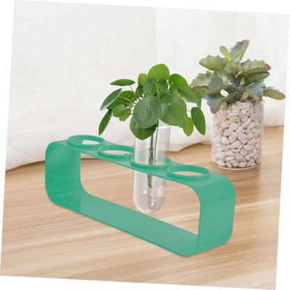 BESPORTBLE 5pcs Glass Test Tube Vases Set Hydroponic Plant Vase for Balcony Flower Preservation Plant Terrarium Indoor Planter