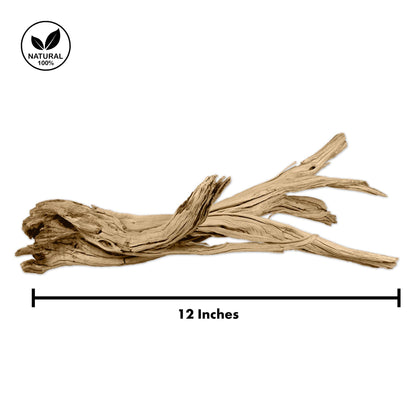 Koyal Wholesale 12” Driftwood Terrarium Decor, Clean California Manzanita Drift Wood Reptile Decor, Driftwood Decor for Home, Desert Reptile Supplies
