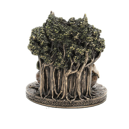 Veronese Design 5 1/4" Tall Celtic God Cernunnos Tealight Candle Holder Cold Cast Bronzed Resin Sculpture Wiccan Home Decor Figurine Collectibles