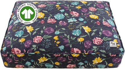Molly Mutt Friday Morning Dog Bed Duvet Cover, GOTS-Certified 100% Organic Cotton Canvas Cover for Dog, Puppy, or Cat Bed, Durable, Washable, and Free of Harmful Chemicals, Small, 22"x27"x5"