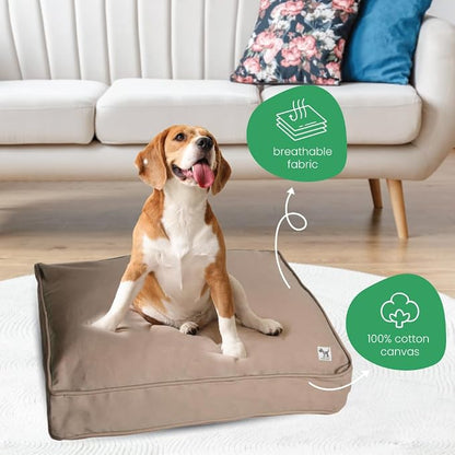 Molly Mutt Medium to Large Dog Bed Cover - Wild Horses Print - Measures 27”x 36”x5’’ - 100% Cotton - Durable - Breathable - Sustainable - Machine Washable Dog Bed Cover