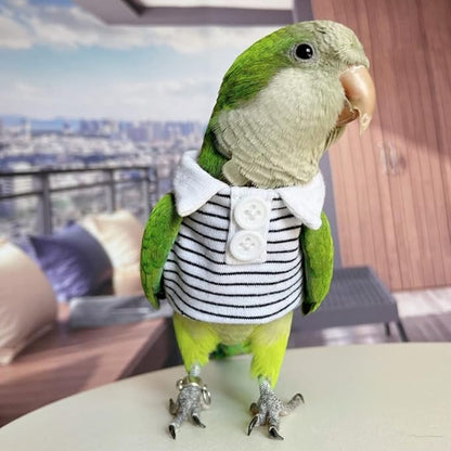 Bird Diaper Flight Suit Summer Clothes Cosplay Photo Prop for Parrots Lovebird Parakeet Cockatiel Small Animals Apparel (With Diaper, African Grey)