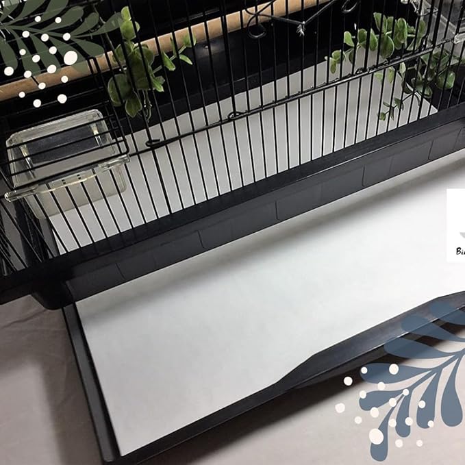 BirdCage Liners - POLY COATED- Medium Sizes -Custom Sizes- 60, 100 or 150 Pre Cut Sheets - Up To 300 Ft of Paper