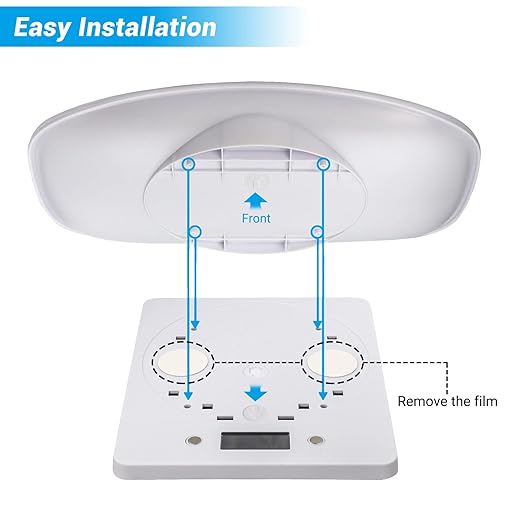 Goldmeet Pet Scale for Small Animals & Kitchen, Max 33lb Capacity with Tape Measure - Ideal for Newborn Kittens/Puppies Under 11 Inches