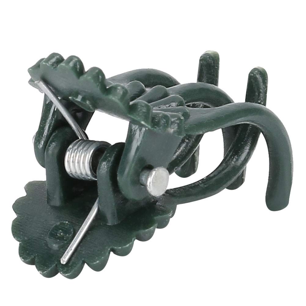 Fdit 200Pcs Plant Clips Orchid Clips Flower Shaped Plant Clip Orchid Stems Fixing Support Supporting Stems Vines to Grow (Green)