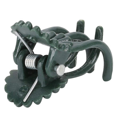 Fdit 200Pcs Plant Clips Orchid Clips Flower Shaped Plant Clip Orchid Stems Fixing Support Supporting Stems Vines to Grow (Green)