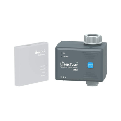 LinkTap G1S Wireless Water Timer (Requires Gateway), Smart Irrigation Hose Faucet Timer, Greater Range Than WiFi Sprinkler Timers, 2 Year Battery Life, Weather Aware, Alexa