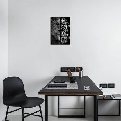 BWSPACE Wall Art Work-Creative Inspirational Canvas Prints, Painting Printing Canvas, Animal Print Motivational Suitable for Office, Hotel, Restaurant (Motivational-B1, 12x18 inches)