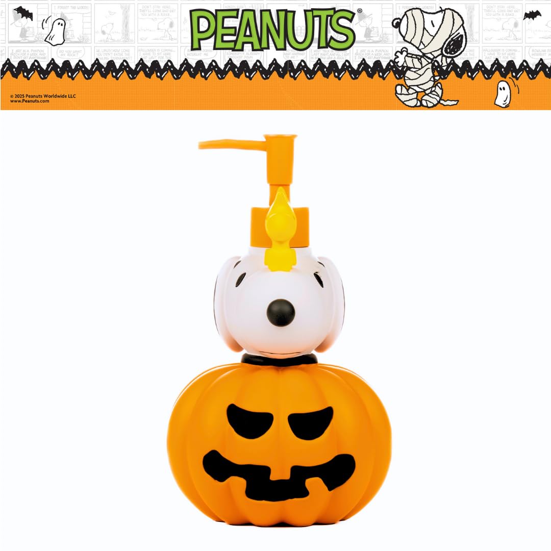 Peanuts Snoopy Soap/Lotion/Hand Sanitizer Resin Pump Dispenser, 10.01 Ounces, Halloween, (Officially Licensed Product) by Franco