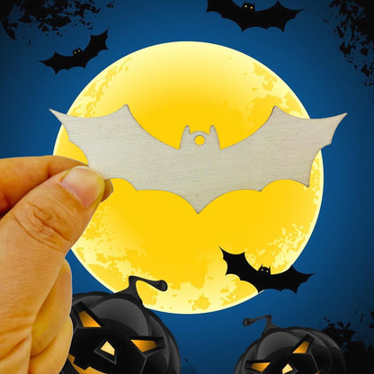 30pcs Unfinished Halloween Bat Wood DIY Crafts Cutouts Wooden Bat Shaped Hanging Ornaments for Halloween Party Haunted House Decorations