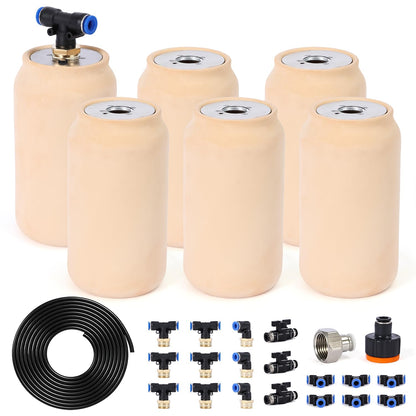 6pcs 3.1x3.1x6in Olla Pot 17oz Drip Irrigation System Olla Watering System Insert Devices for Vacation Garden Use Terracotta Olla Pots Automatic Tree Waterer Plant Watering Devices