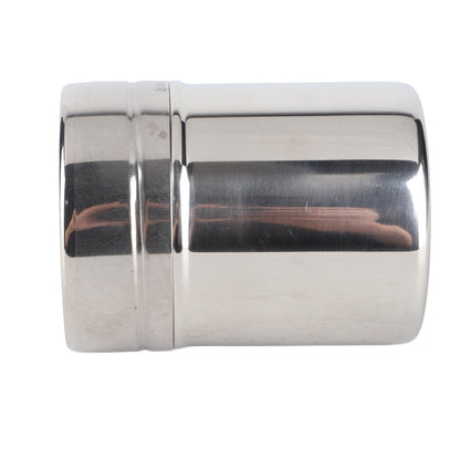 Kukyller 2PCS Stainless Steel Salt and Pepper Shakers Set, Salt Pepper Cooking Dredge Shakers, Seasoning Spicessss Condiment Bottle for Powder Sugar Cooking Kitchen Baking (M)